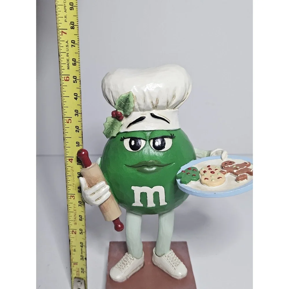 Jim Shore M&M'S Baked By Green Character with Cookies Christmas Figurine 6015680